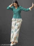 coord set for girls and women on rayon fabric printed and laced coord set top & bottom set western wear for women western wear girls, just 561.