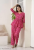 Shivansh Comfy Graceful pink Premium Rayon Women Printed Elegant Top and Pant Co ord Set with Trendy Pocket