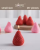 Spire Soy Wax Strawberry Scented Candles Pink and Red Pack of 16