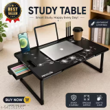 Portable Wooden Study Table, Bed Table, Foldable & Portable Wooden Writing Desk for Home, Office & School – Compact Laptop Table with Sturdy Design, Smooth Surface, Space-Saving Foldable Structure, Ideal for Studying, Writing, Reading, Working, and Daily Use, just 316 only.