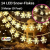 14 LED Yellow Snowflake String Lights, 3m Steady Warm Light – Ideal for Christmas Decorations, Home Decor, Room Decoration, Ganesh Decoration, and Artificial Plants