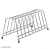 Quixteel S.S Plate Rack | Dish Rack | Plate Stand | Dish Stand | Lid Holder Utensil Rack for Kitchen 9 Sections Plate Rack (Pack of 1)