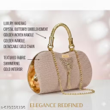 Trendy Women’s Pink Resin Bridal Purse Sling Clutch Bag use just 256.