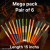 Traditional designer dandiya sticks with ghungroo pack of 6 pairs I colourful dandiya sticks for dancing, garba, Navratri I Length 15 inches | best quality dandiya sticks