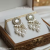 Dimik Fashion Wedding Special Kundan Pearl Drop Stud Earrings