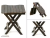 Wooden Multi-Use Folding Rack Plant Stand with Three Decks, Living Room Side Stand, Wooden Stool, and Flower Pot Stand