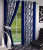 printed door curtain of 2 piece 4x7feet