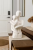 AABCO Elegant Ceramic Abstract Couple Figurine – Modern White Home Décor Showpiece for Living Room & Office”