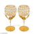 Decorative showpiece container cristal set 2 under 249