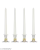 Laksh Collection Unscented Dripless Taper Candles || 10 Inch || Candle Light Dinner || Spell || Set of 4 || Paraffin Wax (white)