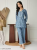 Premium Cotton Slub Coord Set for Summer, Embroidered Top and Palazzo