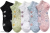 Nanox Women Floral Print Ankle Length Socks (Pack of 5)