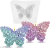 Skytail Flower Butterfly Candle Mold Rose Butterfly Waxmelts 3D Butterfly Fondant Chocolate Cake Decoration Cupcake Topper Resin Craft DIY Handmade Soap Clay Mold