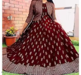 Elegant Kurti with Pretty Jacket for Women – Stylish Ethnic Wear with Modern Design, Comfortable Fabric, Perfect for Festivals, Parties, and Casual Outings to Elevate Your Fashion Statement Effortlessly, Just 279.