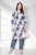 BEAUTIFUL PRINTED BLUE FLAWER WOMEN COTTON KURTA ,PANT SET