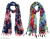 StoleVilla™ Women’s Printed Chiffon Multicolored Scarf and Stoles with Tassels – Set of 2 (STF090)