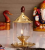 Golden Akhand deep Diya WIth Cover high quality Brass, Glass Table Diya