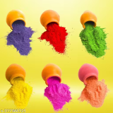 Rangeela Holi Ke Rang – Holi Colours Pack Of 6(300gm Each), Non-Toxic Colours, Soft and Smooth on skin, Washable, Easy to Remove