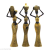 aaBco Poly resin Hand Crafted African Lady Set Of 3 | | Modern art Sculpture | Decorative Show piece For Home Decor | Office Decor | Bed room décor | Table Top | Living room décor Ideal For Gifting
