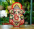 lord ganesh wall/pooja room hanging,15 inches vetiver root big mantapa ganesh hanging