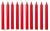 Pack of 10 Pcs 5 Inch 14 mm Premium Red Taper Candles, Red Spell Candles, Red Stick Candles (Pack of 10 Pcs 5 Inch 14mm, Red)