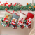 Set of 4 Christmas Decorations Stocking 10 inch Linen Christmas Gift Stocking Hanging Stockings