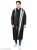 “YOUTHROBE Black Rain Defender: Reversible Double-Layer Polyester Men’s Rain Coat”