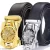 SHOPBREAK COMBO OF 2 TRENDY & STYLISH AUTOLOCK BELTS