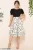 Womens Dresses for Work,Women’s Vintage Short Sleeve Patchwork Pockets Puffy Swing Casual Party Dress