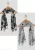 Poshampaa™ Printed Chiffon multicolor stoles scarves with tassels for Women ladies and girls- Pack of 2