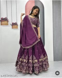 Women’s Chinon Fabrics Lehgha Choli with Embroidery Work for Women just 900.