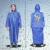 Boys Waterproof Knee Length Full Sleeves PVC Raincoat with Hood I Kids Washable Rainwear with Bag Space Cartoon Design