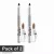 Dazller Eyeliner Pencil, 1.5g, Pack of 2, Jet Black Matte, Smudge-proof, Water-resistant, Lightweight, Long stay, Smooth gliding, Built-in sharpener