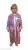 Raincoat for Kids, Soft Plastic Raincoat for School Boys & Girls with Hood, and Transparent Pink Color with ABC Print Raincoat