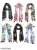 Elegant Multicolored chiffon stoles with floral print for women, pack of 6