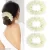 Hair Mogra Scented Rubber Band Gajra Hair Accessories for Women Girls (35 GM) White Free Size Pack Of 3