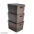 JD BRAND basket Set Of 3 Pbasket Set Of 3 Plastic Storage Organizers/Baskets With Lid For Kitchen, Clothes, Multipurpose Vegetables, Toys, Books, Office, Stationery, Wardrobe(Large | maroon)